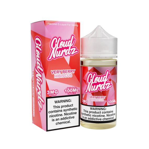 CLOUD NURDZ - VERY BERRY HIBISCUS - 100ML - EJUICEOVERSTOCK.COM