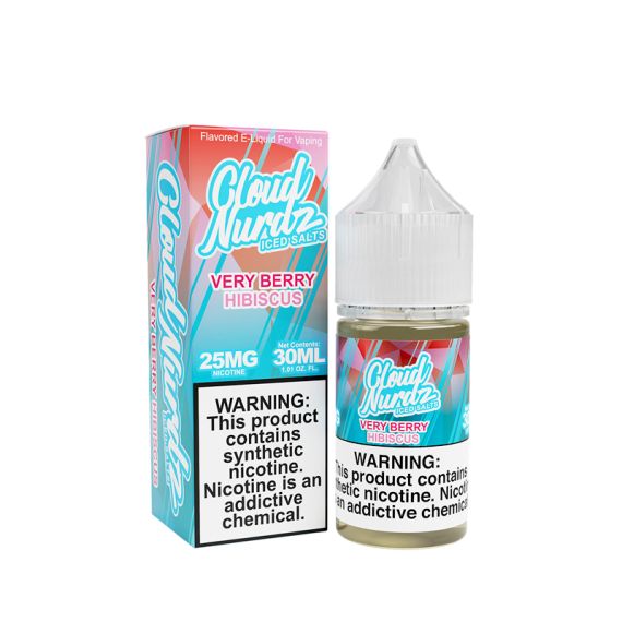 CLOUD NURDZ - VERY BERRY HIBISCUS ICED - 30ML - EJUICEOVERSTOCK.COM