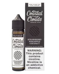 Thumbnail for COASTAL CLOUDS E-LIQUID STRAWBERRY PINEAPPLE COCONUT - 60ML - EJUICEOVERSTOCK.COM