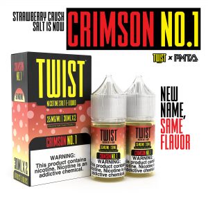 CRIMSON NO. 1 (Strawberry Crush) Salt Nic by Twist E-Liquids 2x30mL - EJUICEOVERSTOCK.COM
