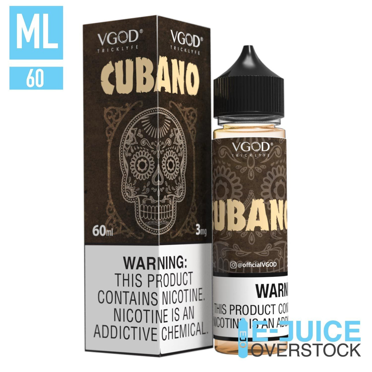 Cubano by VGOD 60ML - EJUICEOVERSTOCK.COM