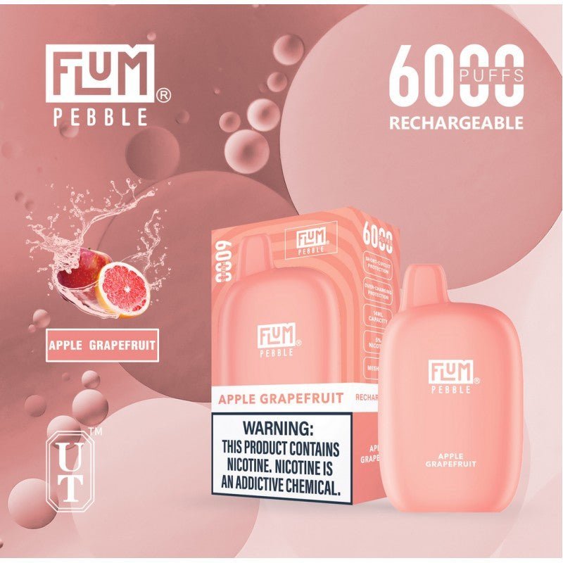 FLUM PEBBLE DISPOSABLE - 6000 PUFFS - EJUICEOVERSTOCK.COM