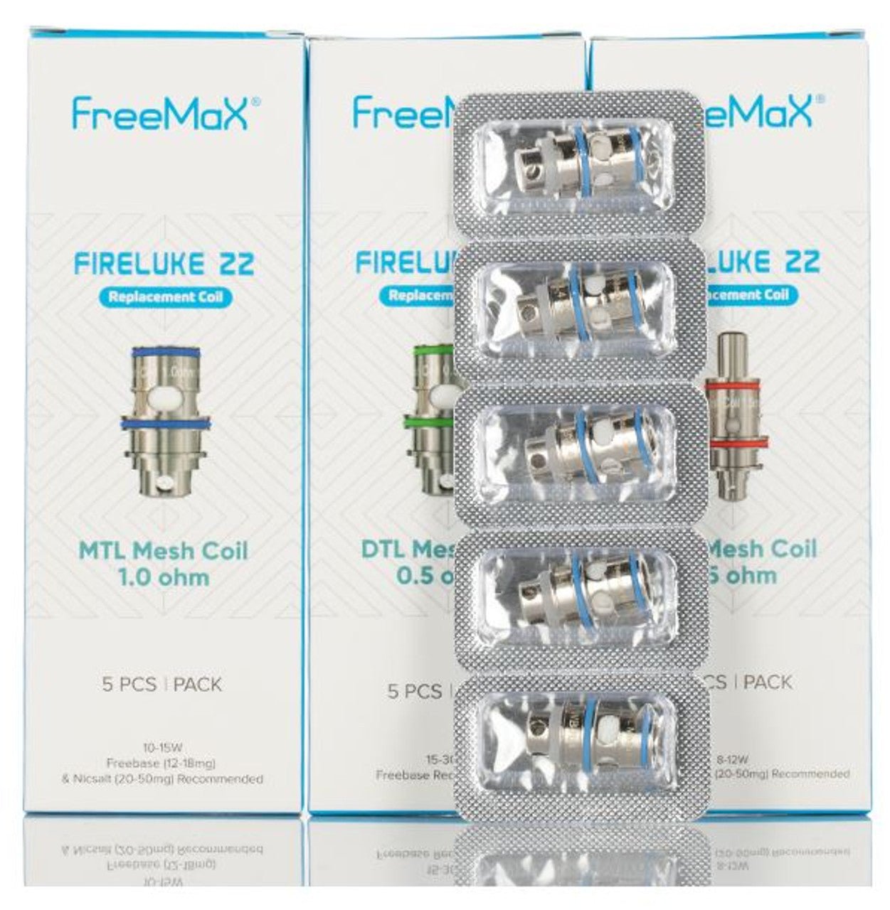FREEMAX FIRELUKE 22 MESH COILS - 5PK - EJUICEOVERSTOCK.COM