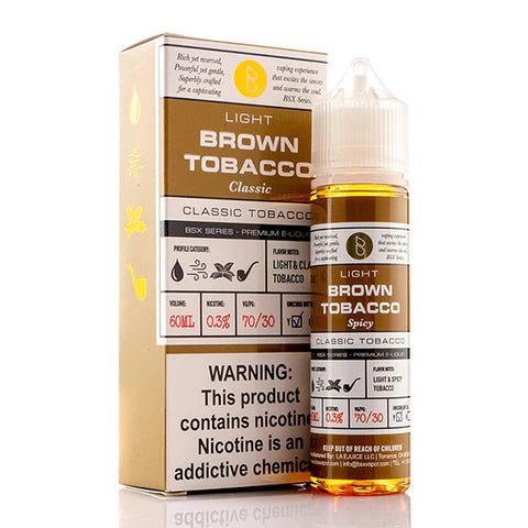 GLAS BASIX - BROWN TOBACCO - 60ML - EJUICEOVERSTOCK.COM