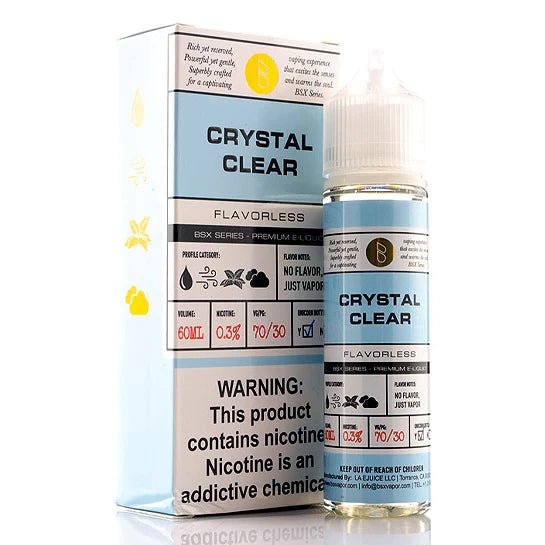 GLAS BASIX - CRYSTAL CLEAR - 60ML - EJUICEOVERSTOCK.COM