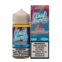 Thumbnail for Grape Strawberry Iced by Cloud Nurdz 100ML - EJUICEOVERSTOCK.COM