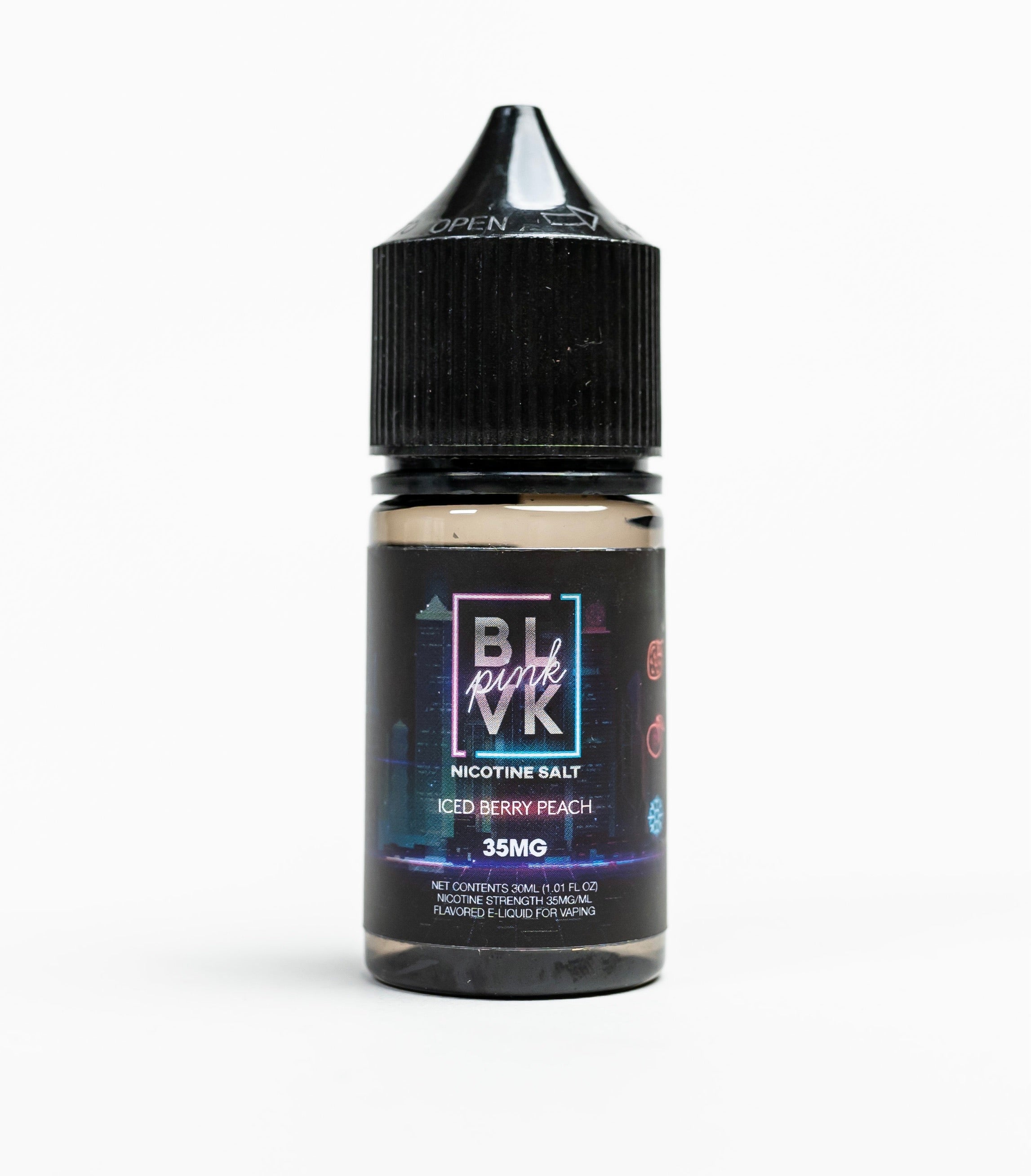 Iced Berry Peach by BLVK Pink Salts 30ML Saltnic - EJUICEOVERSTOCK.COM