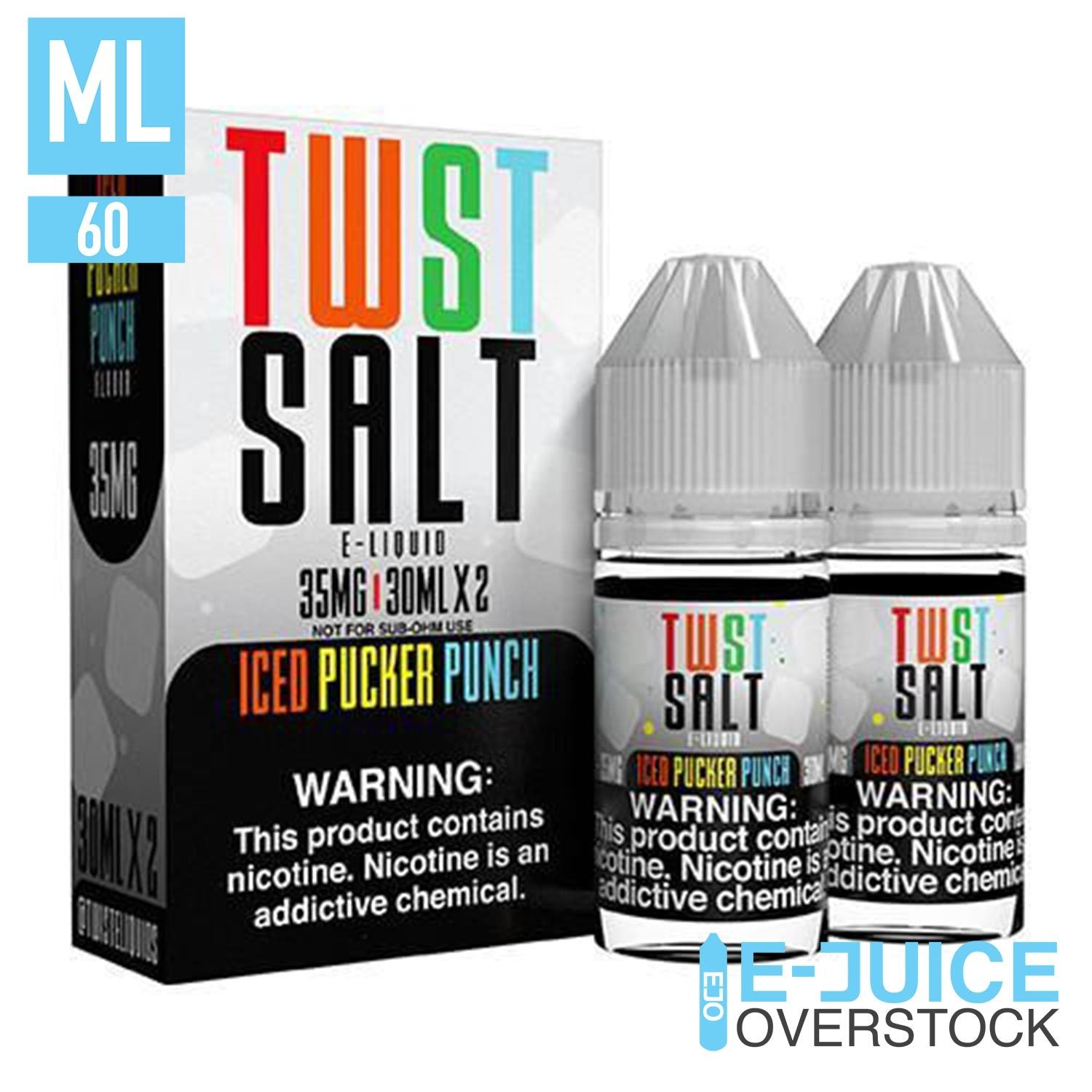 Iced Pucker Punch by TWST Salt 2x30ML SALTNIC - EJUICEOVERSTOCK.COM