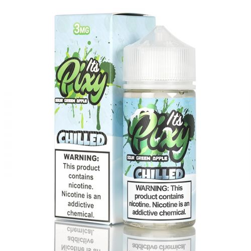 ITS PIXY EJUICE - SOUR GREEN APPLE CHILLED - 100ML - EJUICEOVERSTOCK.COM