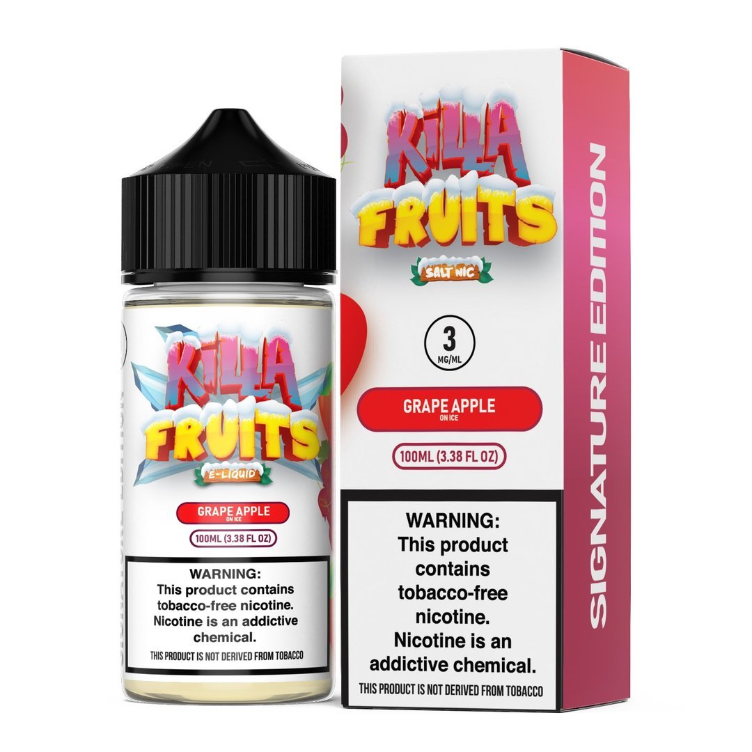 KILLA FRUITS GRAPE APPLE ICE - 100ML - EJUICEOVERSTOCK.COM