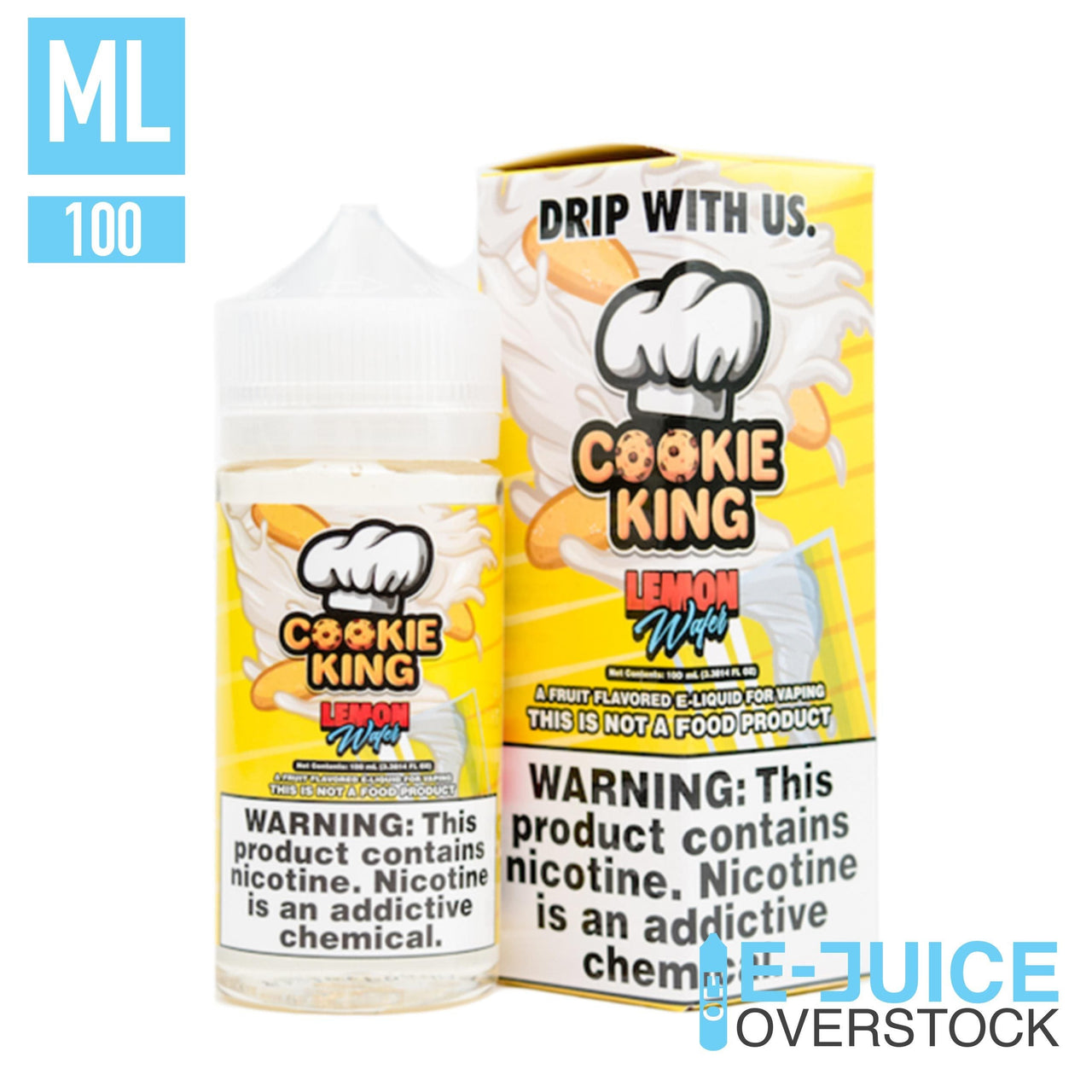 Lemon Wafer by Cookie King 100ML EJUICE - EJUICEOVERSTOCK.COM