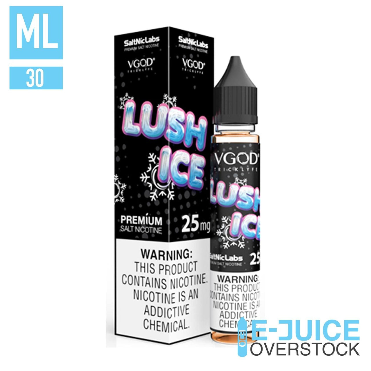 Lush ice SaltNic by VGOD Salts 30ml - EJUICEOVERSTOCK.COM