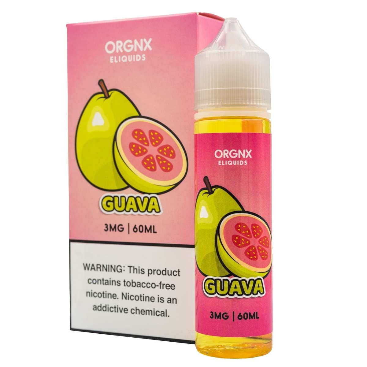 ORGNX ELIQUIDS - GUAVA - 60ML - EJUICEOVERSTOCK.COM