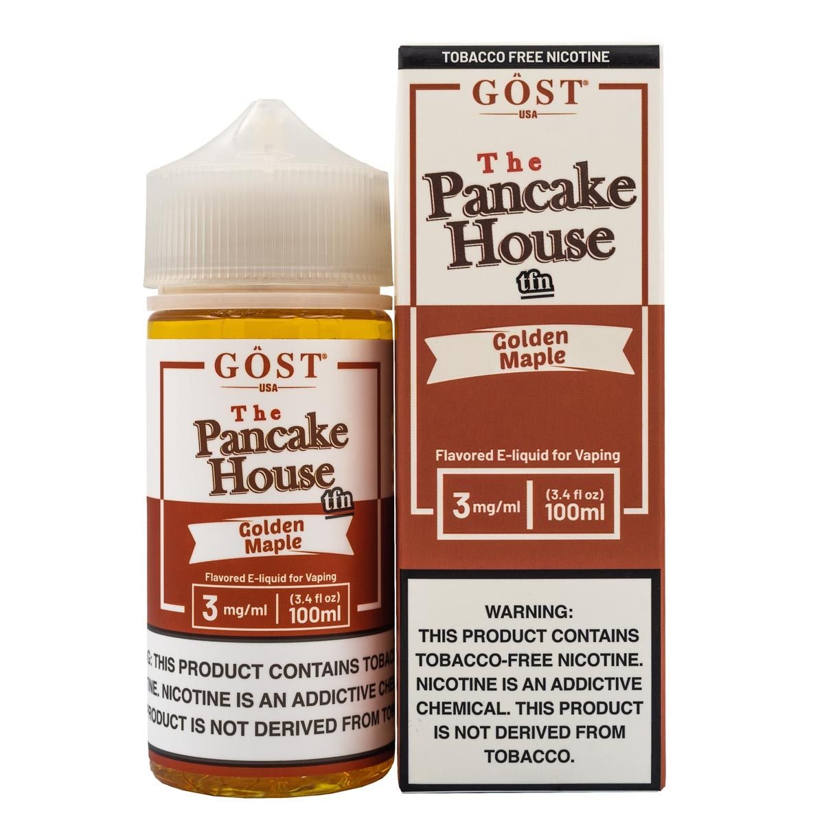 PANCAKE HOUSE EJUICE - GOLDEN MAPLE - 100ML - EJUICEOVERSTOCK.COM
