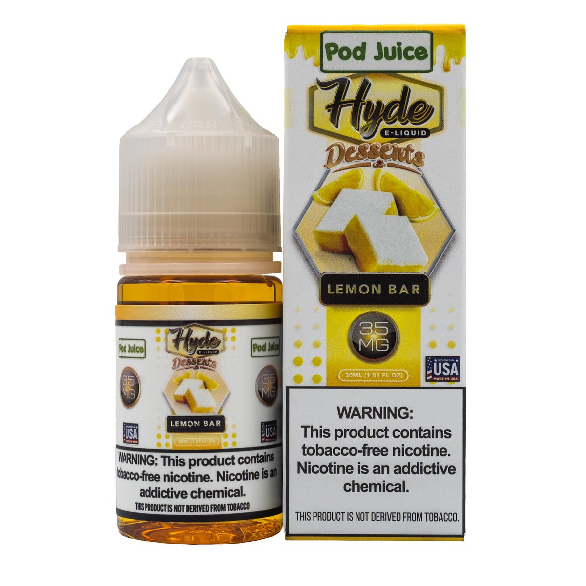 POD JUICE HYDE SALT LEMON BAR - 30ML - EJUICEOVERSTOCK.COM