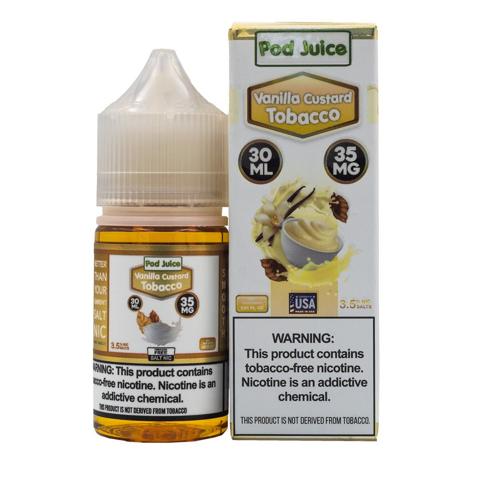 pod juice vanilla custard tobacco The Finest E-Liquid Salt Nic 30ml White Note Vanilla Custard Tobacco