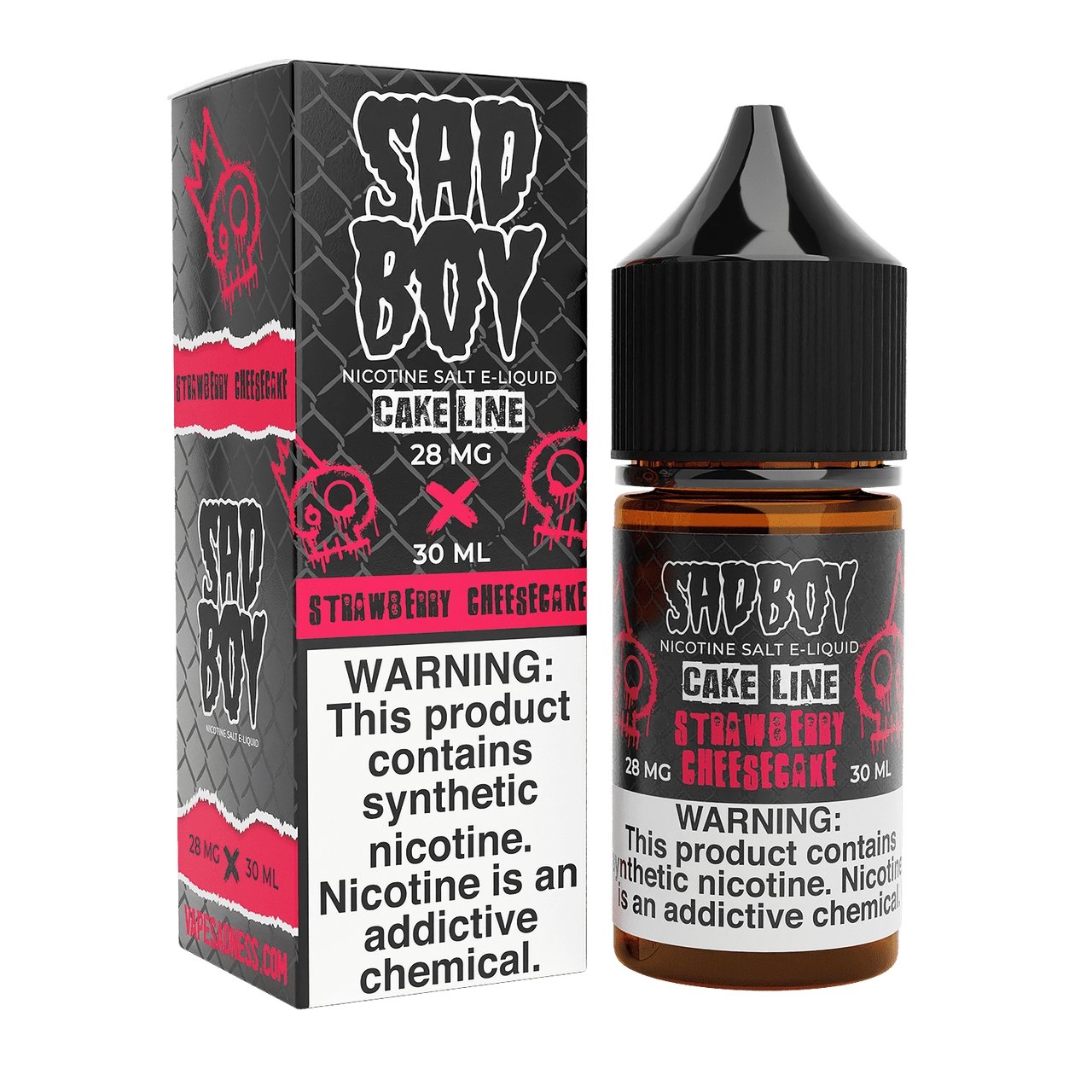 SADBOY SALTS - STRAWBERRY CHEESECAKE - 30ML - EJUICEOVERSTOCK.COM