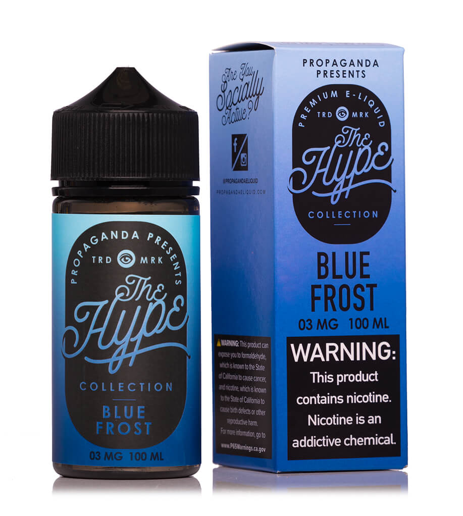 SALE! PROPAGANDA E-LIQUID BLUE FROST - 100ML - EJUICEOVERSTOCK.COM