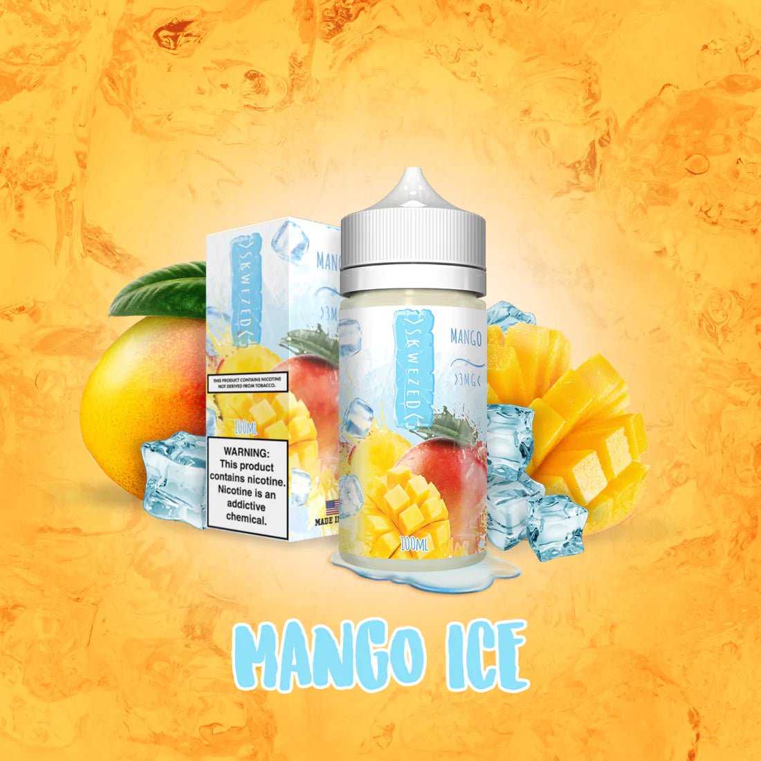 SKWEZED E-LIQUID MANGO ICE - 100ML - EJUICEOVERSTOCK.COM