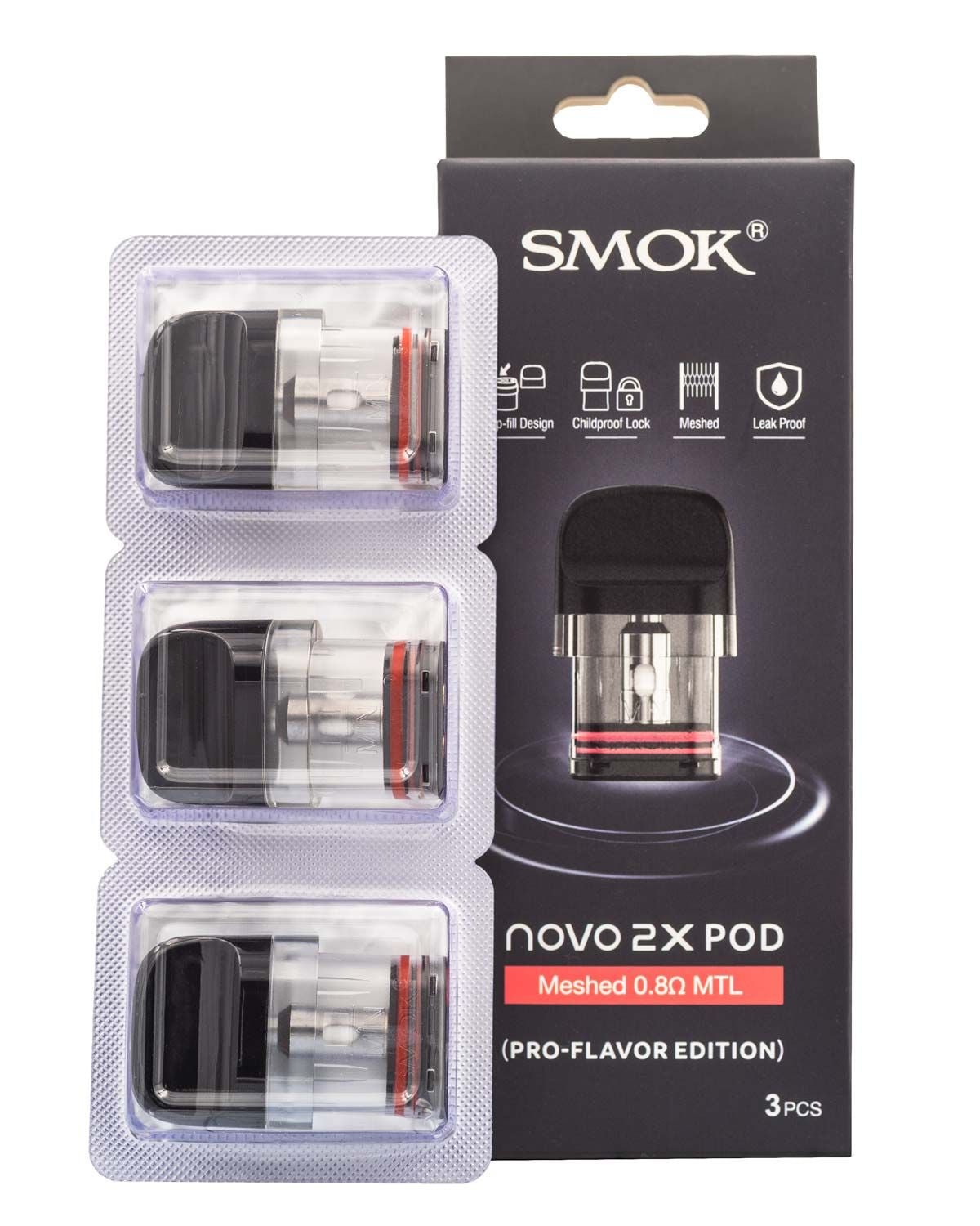 SMOK NOVO 2X REPLACEMENT PODS - 3PK - EJUICEOVERSTOCK.COM