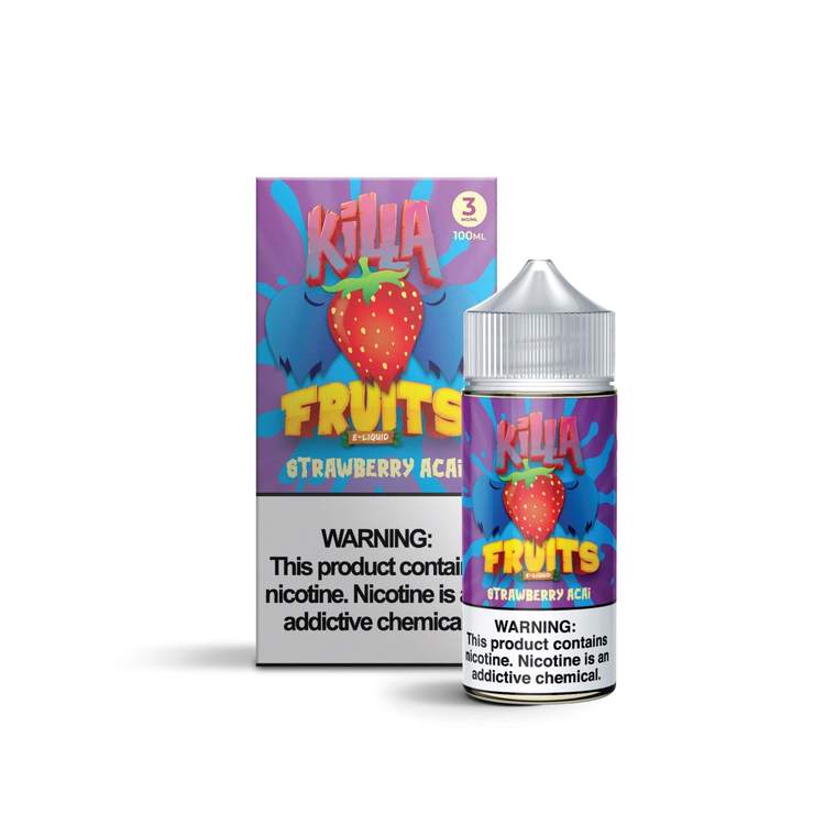 Strawberry Acai by Killa Fruits 100ML Ejuice - EJUICEOVERSTOCK.COM