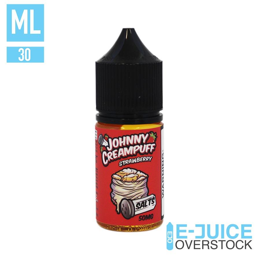 Strawberry Johnny Cream Puff Salts by Tinted Brew 30ML Saltnic - EJUICEOVERSTOCK.COM