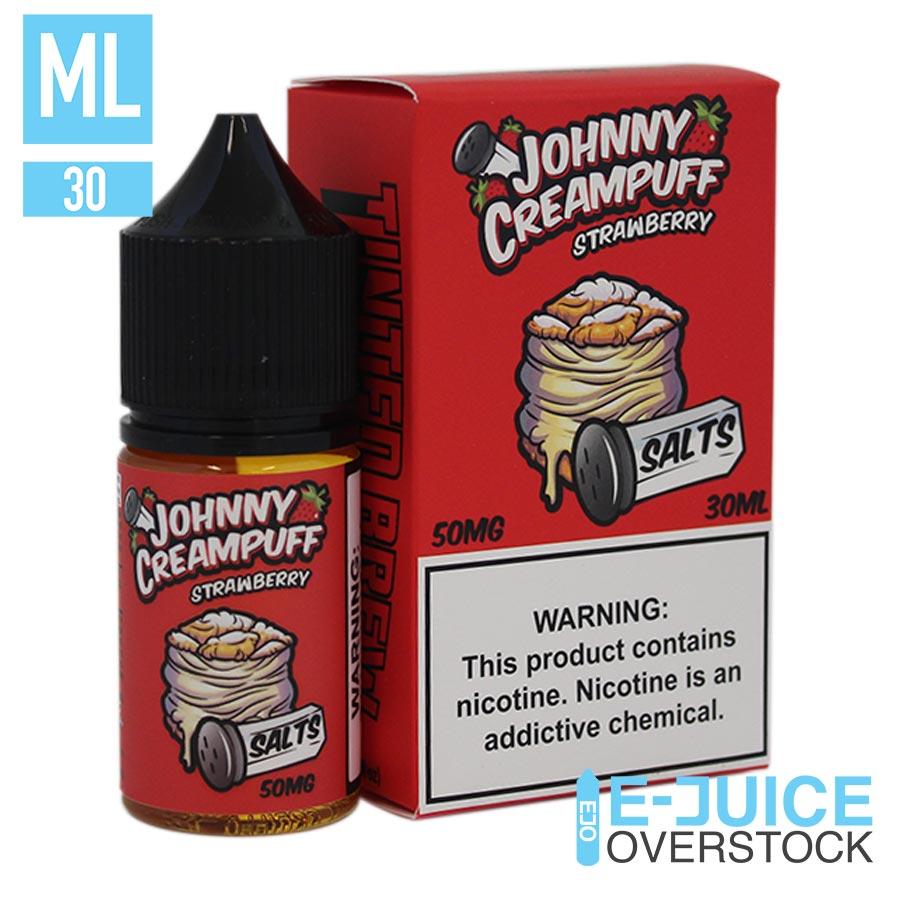 Strawberry Johnny Cream Puff Salts by Tinted Brew 30ML Saltnic - EJUICEOVERSTOCK.COM