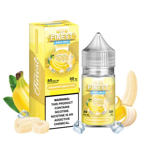 THE FINEST SALTNIC BANANA ICE - 30ML - EJUICEOVERSTOCK.COM