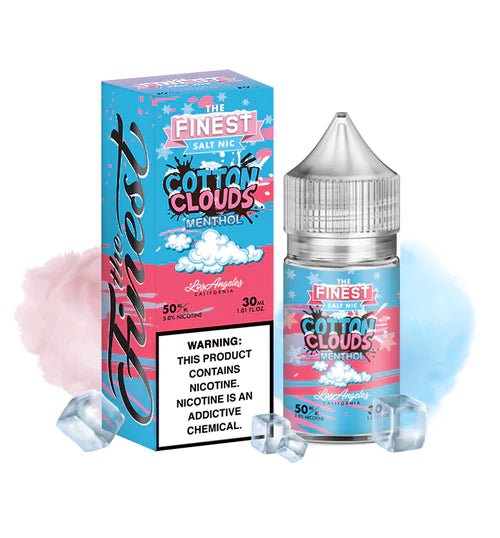THE FINEST SALTNIC COTTON CLOUDS ICE - 30ML - EJUICEOVERSTOCK.COM