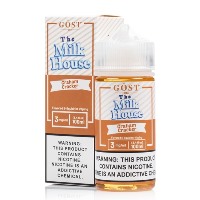 THE MILK HOUSE E LIQUID GRAHAM CRACKER 100ML EJUICEOVERSTOCK.COM