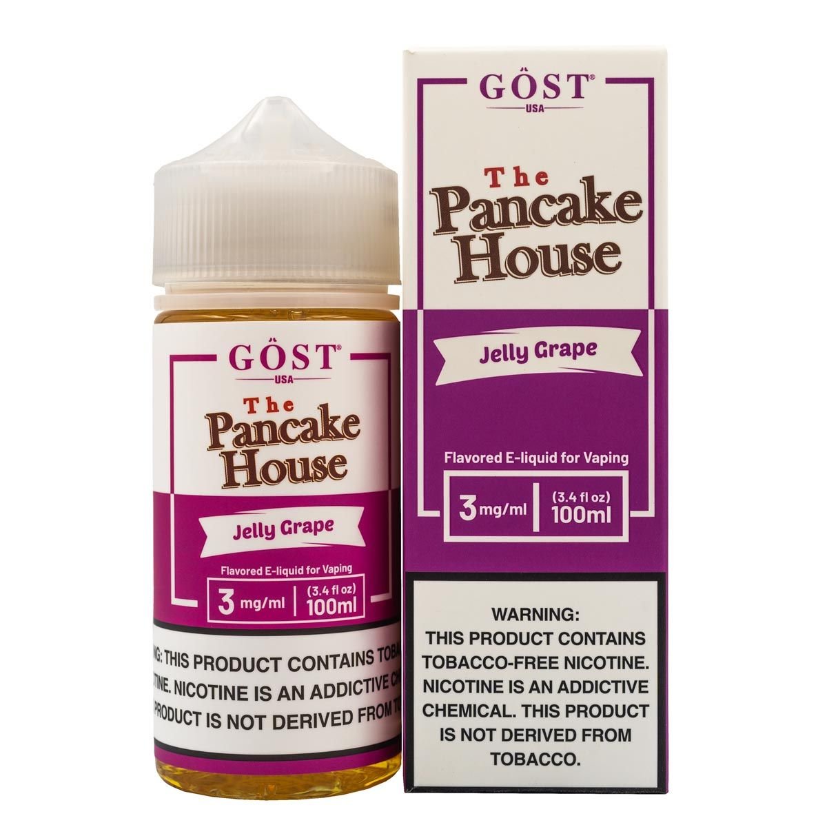 THE PANCAKE HOUSE - JELLY GRAPE - 100ML - EJUICEOVERSTOCK.COM