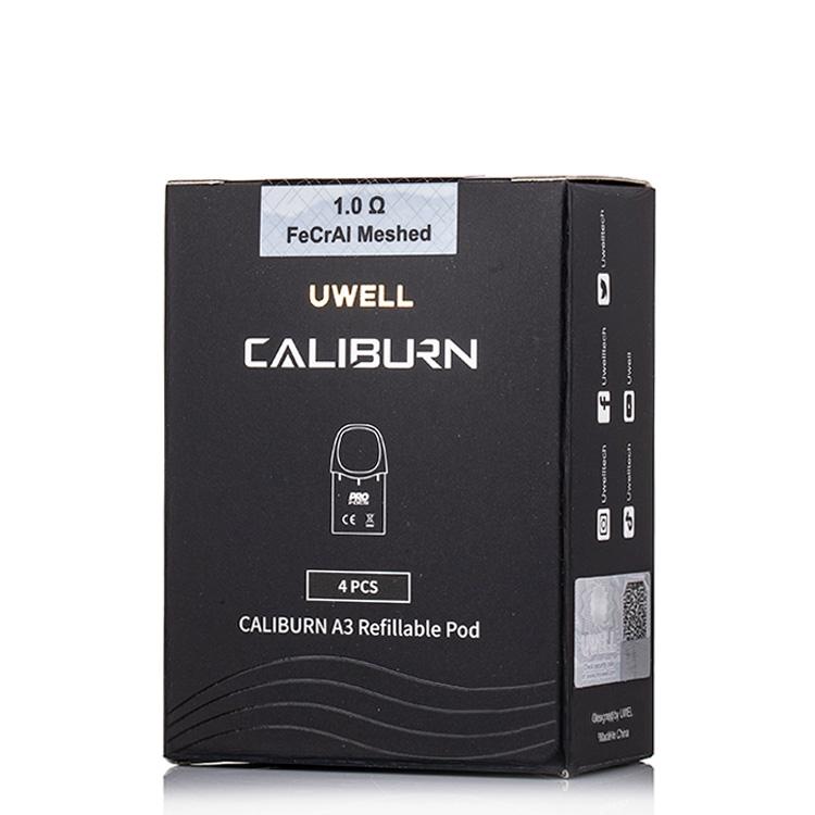 UWELL CALIBURN A3 REPLACEMENT PODS - 4PK - EJUICEOVERSTOCK.COM
