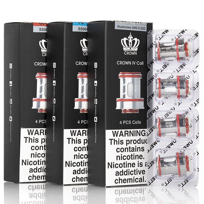 UWELL CROWN 4 REPLACEMENT COILS - 4PK - EJUICEOVERSTOCK.COM