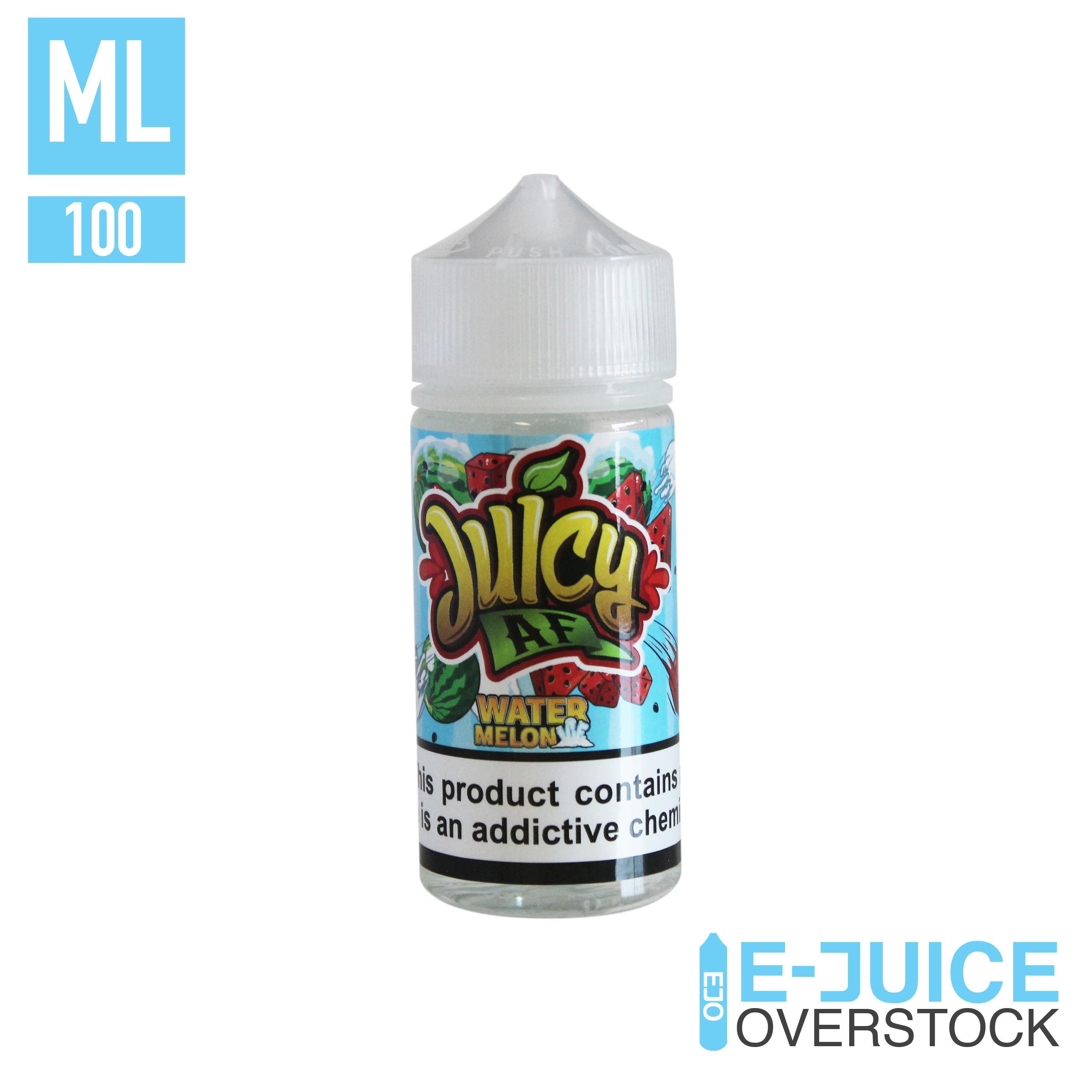 Watermelon Ice by Juicy AF E-Liquid 100ML EJUICE - EJUICEOVERSTOCK.COM